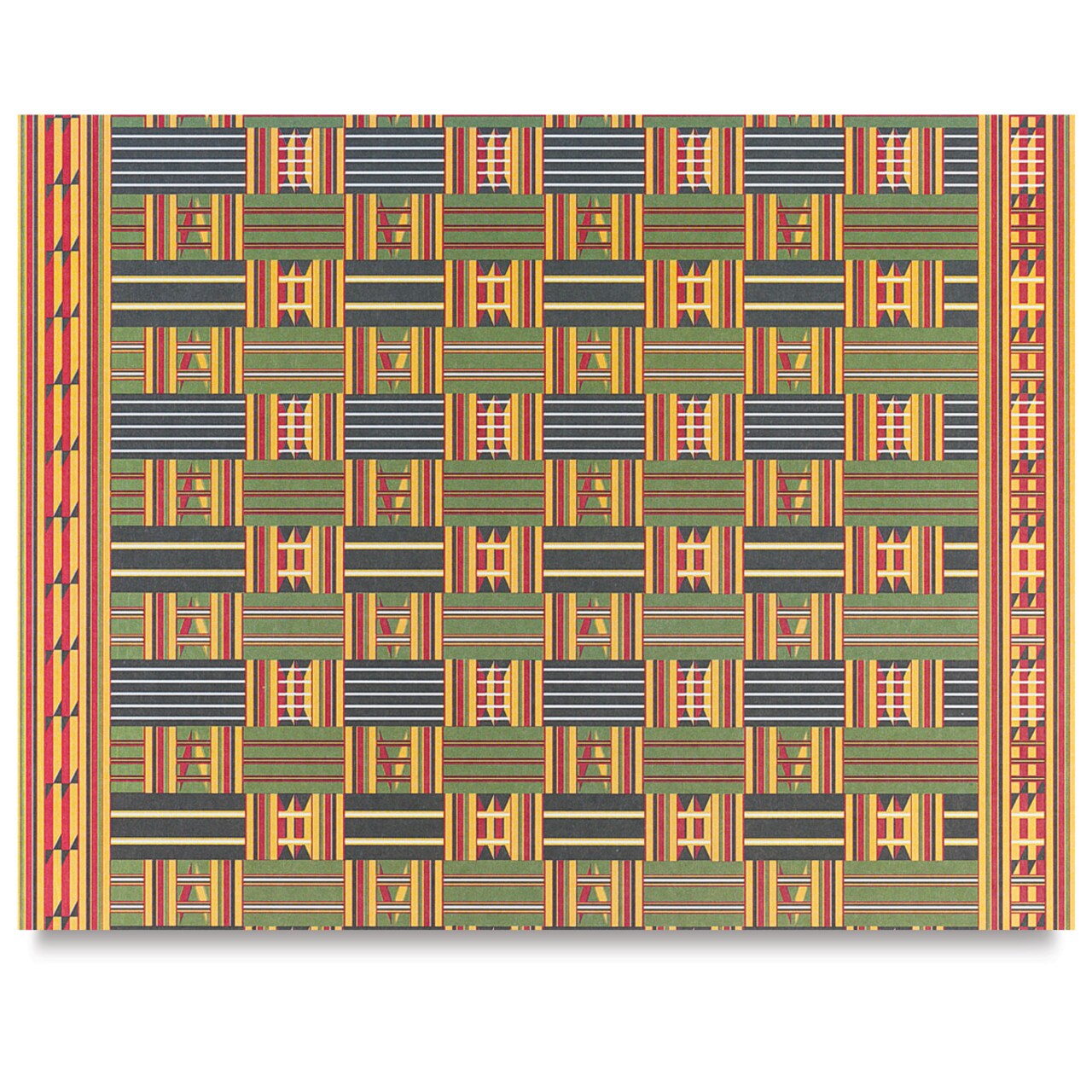 Roylco Decorative Papers - 8-1/2" x 11", African Textile, 32 Sheets